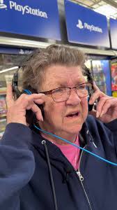 Old Lady in Grocery Store