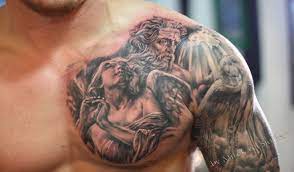 Pin On Shoulder Chest Tattoos