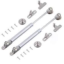 Although you can choose hinges that hide on the backside of your cabinets. 2 Pcs 18lb 80n Hydraulic Gas Strut Lift Support Cabinet Hinge Kitchen Cupboard Door Gas Spring Door Shocks Cabinets Hinges Buy Online In Guam At Guam Desertcart Com Productid 44595245