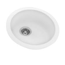 0 hole single bowl round kitchen sink