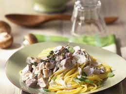 Vollkorn Pasta Mit Cremiger Champignonsauce Rezept Champignonsauce Leckeres Essen Rezepte