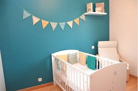 Guirlande De 8 Fanions Dans Les Tons Jaune Moutarde Et Bleu Canard Deco Chambre Enfant Deco Chambre Bebe Chambre Bebe Bleu Canard