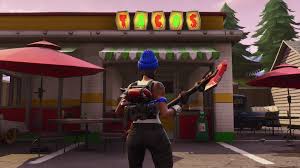 It's part of the week 9 season 4 battlepass challenges, and you'll need to visit three. Taco Fortnite
