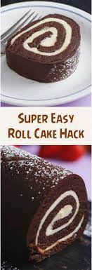 Super Easy Roll Cake Hack Https Ift Tt 3ajcmrh Roll Cake Cake Hacks Christmas Cakes Easy