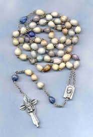 Blue Jobs Tears Rosary Job S Tears Beads And Wire Rosary