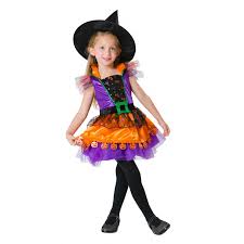 Disfraz de bruja para niñas talle 1 de 2 a 4 años. Disfraz De Brujita Calabaza Para Nina