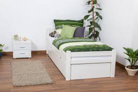 Die komfortable liegefläche ist 90 x 200. Weisses Buche Bett Ausziehbar 90 X 200 Cm Weiss Hohe Cm 79 30 Lange Tiefe Cm 208 Breite Cm 97 5 Matratzenmasse B X L Cm 90 X 200 Massivholz Material Holz Weisses Buche Bett Ausziehbar 90 X 200 Cm Weiss