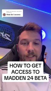 Replying to @Kameron Jacobs How i got access to #madden24 beta.