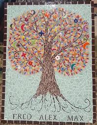 Arbre De Vie Mosaique Taille Moyenne 38x50 Plaque De Maison Avec Prenom Sur Commande Arbre De Vie Projets De Mosaique Mosaique