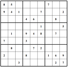 A sudoku grid begins with some numbers present and many missing. Free Sudoku Puzzles Enjoy Daily Free Sudoku Puzzles From Walapie Media Page 5