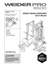 Weider Pro 8500 Smith Cage Bench Research
