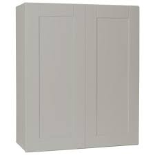 Hampton Bay Shaker Assembled 30x36x12 In Wall Kitchen Cabinet In Dove Gray In 2020 Blue Kitchen Cabinets White Laundry Rooms Grey Blue Kitchen