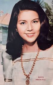 Boots Anson-Roa is a multi-faceted Filipina known for her work in the arts  and public service. Born Maria Elisa Cristobal Anson in 1945, she began her  career in the entertainment industry in