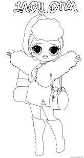 Download for free lol lady diva coloring page. Lady Diva Lol Omg Coloring Pages Printable