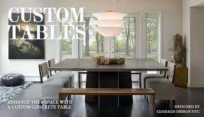 Shades of gray dining room. Custom Concrete Kitchen Dining Tables Trueform