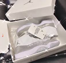 Air Jordan 11 Retro White Metallic Silver Ar0715 100 In 2020 Jordan Shoes For Women Jordan Shoes Girls Shoes