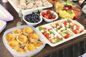 How To Throw A Beautiful At Work Surprise Bridal Shower For Your Co Workers Bridal Shower Bridal Shower Desserts Table Bridal Shower Food