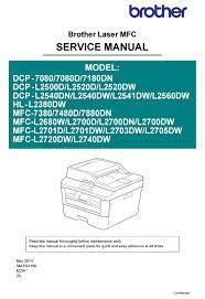 To find the necessary driver you can use site search. Brother Dcp 7080 Service Manual Pdf Download Manualslib