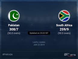 South africa have already clinched the t20 series, with a thrilling win in the second fixture over the weekend, but the proteas are eyeing a clean sweep. Pakistan Vs South Africa Live Score Over Match 30 Odi 46 50 Updates Cricket News