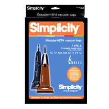 Simplicity Hepa Type A Vacuum Bags 6 Series Sah 6