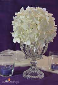 Lace Vase Hydrangea Centerpiece Lace Vase Hydrangea Centerpiece Minimalist Centerpiece