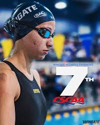 WUSWIM in the top 10! The #WINgate Women check in at #7 in this week's  national poll while the Men are #10! #OneDog