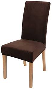 Our seersucker dinning chair cover with various colors allows it to blend in well with any room settings. Smiry Velvet Stretch Dining Room Chair Covers Soft Removable Dining Chair Slipcovers Set Of 6 Coffee Price In Uae Amazon Uae Kanbkam