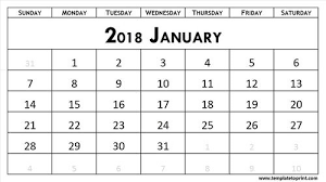 January 2018 Calendar Calendar Free Printable Calendar December