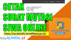 Data profil sekolah tersebut dapat diambil dari data pokok pendidikan (dapodik). Cetak Surat Mutasi Siswa Online Di Sp Datadik Tasadmin