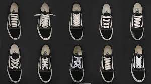 You won't have to shoelaces to tie with this method, so simply pull it as tight as you like, tuck in the end of the lace, and you're good to go. 4 New Cool Ways How To Lace Vans Old Skool Shoe Lacing Tutorial Youtube