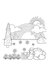 Ausmalbilder Regenbogen Drucken Fur Kinder Wonder Day