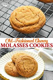 Old Fashioned Chewy Molasses Cookies Recipe Chewy Molasses Cookies Molasses Cookies Soft Molasses Cookies