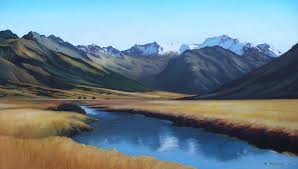 New zealand's 14 national parks embrace more than 30,000 square kilometres of scenic beauty. New Zealand Landscape Painting By Michael Payne