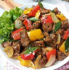 Resep Sapi Lada Hitam Atau Beef Black Pepper Merupakan Masakan Berbahan Daging Sapi Dengan Saus Lada Hitam Ala Resto Y Merica Makan Malam Ayam Lauk Makan Malam