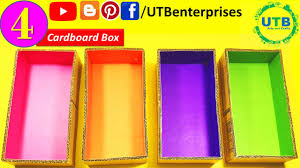 Diy storage bins from cardboard boxes. Diy How To Make A Cardboard Drawer Organizer Cardboard Furniture Youtube