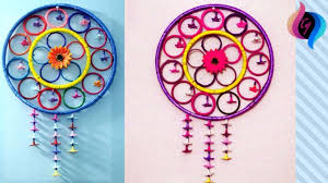 How To Use Waste Bangles What To Do With Old Bangles Bangles Craft Ideas Creative Crafts Craft From Waste Material Newspaper Crafts Diy