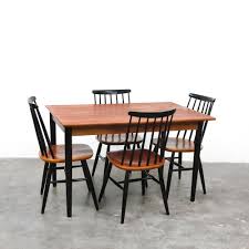 Bringing modern style to you dining room. Swedish Dining Set With Extendable Table Four Chairs 1960s 158058