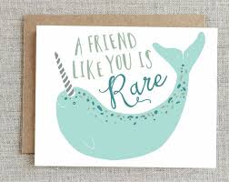Birthday Card Ideas For Best Friend Friendship Card Best Friend Card Card For Friend Narwhal Etsy Cards For Friends Bff Cards Friend Valentine Card