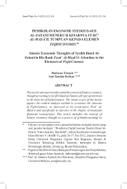Syeikh daud juga ada menyuarakan berkenaan penjajahan. Pdf Pemikiran Ekonomi Syeikh Daud Al Fatani Menerusi Kitabnya Furu Al Masa Il Tumpuan Kepada Elemen Fiqhiconomic Jurnal Fiqh Apium Academia Edu