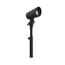 Portfolio 180 Lumen 4 Watt Specialty Textured Bronze Low Voltage Led Spot Light Lowes Com Led Spotlight Led Spot Led Path Lights