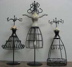 Black Metal Jewelry Holder Ladies Bustier Dress Form Silver Organizer Gift Decor Black Metal Jewelry Metal Jewelry Holder Dress Form Mannequin