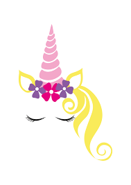 Download Dreamy Sleeping Unicorn Head Free Svg File Svgheart Com