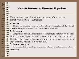 Unlike analytical exposition text, hortatory exposition text presents. Analytical Exposition Text Examples Generic Structure