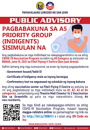 On this page, i will try to explain quality control inspections, inspection certificates and their applications in letters of. San Juan City Starts Vaccination Of Indigent Population Gma News Online