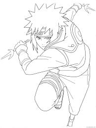 Sakura haruno from naruto anime coloring pages for kids, printable free. Naruto Coloring Pages Minato Yondaime Hokage Coloring4free Coloring4free Com