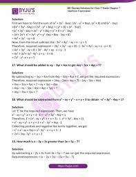Each 7th grade math topic links to a page with pdf printable math worksheets covering subtopics under the main category. Rd Sharma Solutions For Class 7 Maths Chapter 7 Algebraic Expressions Download Free Pdf