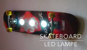 Étagère déco et tablette murale en bois pour le salon, la chambre ou la cuisine. Skateboard Led Lampe Selber Bauen Anleitung Lampe Diy Objet Deco Lamp