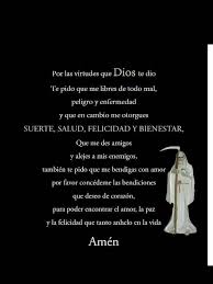 Pin De Beni Varela En Death Santa Muerte Oracion Para Casos Dificiles San La Muerte Oracion