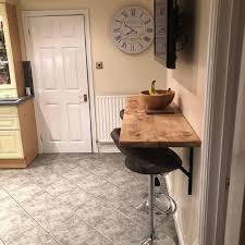 Bespoke Industrial Handmade Breakfast Bar With Wall Brackets Breakfast Bar Table Diy Breakfast Bar Breakfast Bar Kitchen