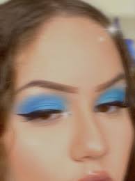 7 ways to wear the blue eyeshadow trend that work for any aesthetic. Instagram Izzyzthefairy Baby Blue Eyeshadow Blue Eyeshadow Looks Baby Blue Aesthetic